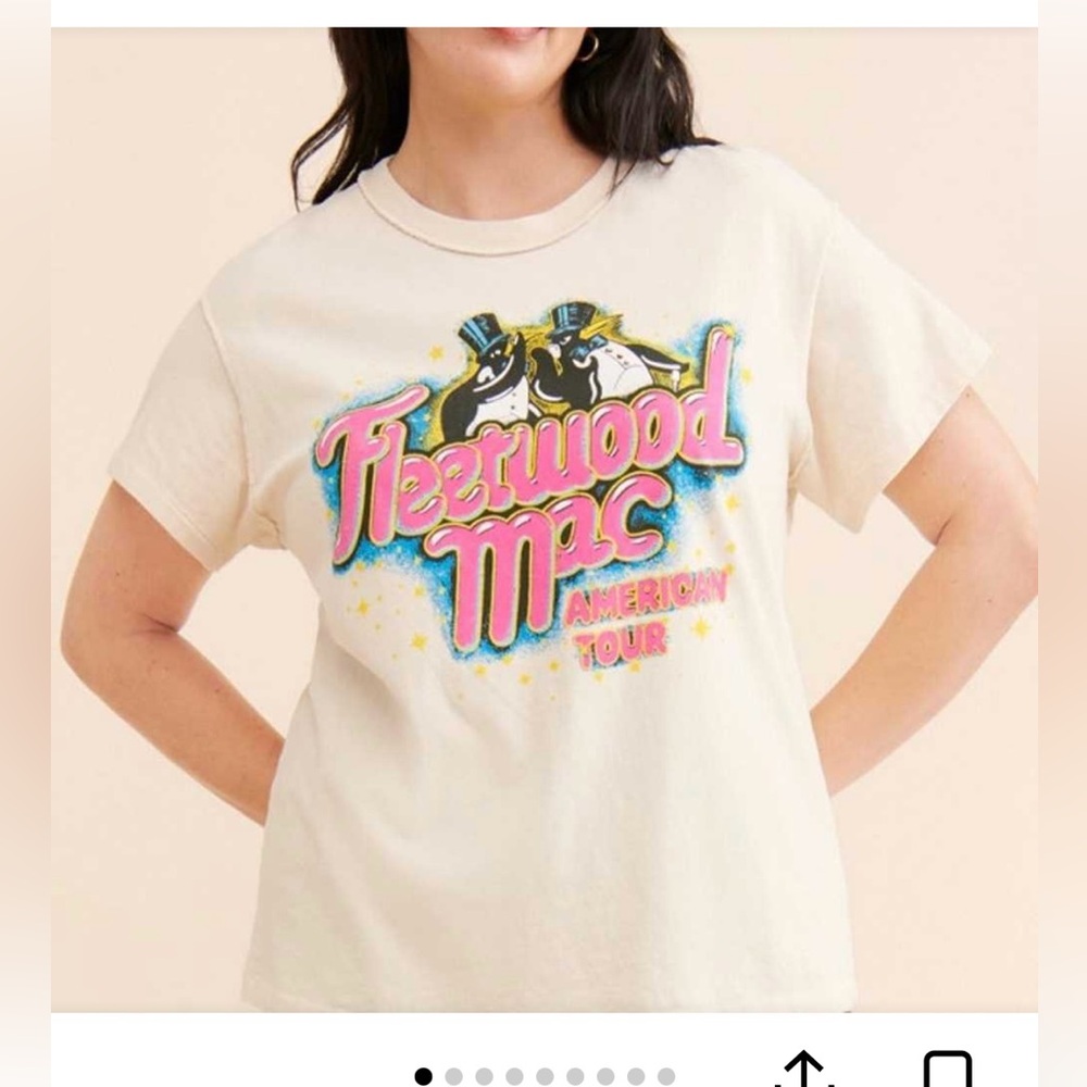 Daydreamer Cream and Pink Retro Graphic Tee